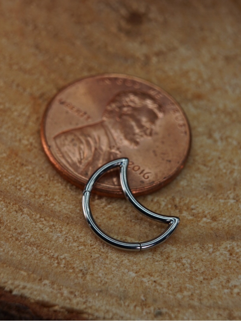 Titanium Crescent Moon Clicker